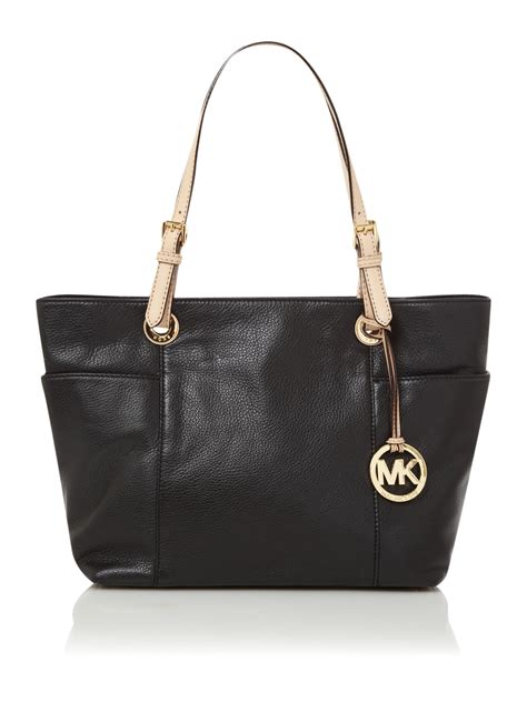 michael kors jet set purse black|michael kors designer tote jet set.